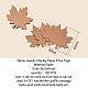 NBEADS 100 Pcs Blank Kraft Maple Leaf Jewelry Display Paper Hang Tags Price Tag Tags Gift Tags with 10m Jute Twine CDIS-PH0001-07-2