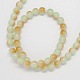 Two-tone Spray Painted Glass Round Beads Strands X-DGLA-R002-4mm-7-1