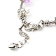 Bracelet européen fleurs de trèfle ange coeur pour femme adolescente BJEW-JB06849-05-6