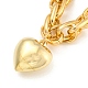 Collana con ciondolo a cuore&nbsp;NJEW-K261-03G-2