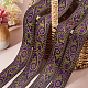 PH PandaHall 1.3 Inch Jacquard Ribbon 7.6 Yards /7m Vintage Woven Trim Floral Ribbon Fabric Trim Fringe for Sewing Garment Crafting Home Decor Wedding Bag Straps Accessories Embellishment OCOR-WH0070-10F-07-4