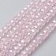 Electroplate Glass Beads Strands EGLA-F124-FR-B05-1