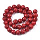 Chapelets de perles rondes en pierre de turquoise synthétique TURQ-R035-10mm-04-01-2
