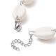 Colliers de lien de perle de coquille acrylique pour les femmes NJEW-JN04297-3