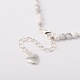 Gemstone Beaded Necklaces NJEW-JN00903-02-3