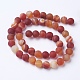 Natural Grade A Striped Agate/Banded Agate Beads Strands G-E478-03-6mm-2