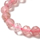 Chapelets de perles aux fraises en quartz naturel G-I341-15-4