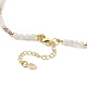 Natual Gemstone & Rainbow Moonstone Beaded Necklace for Women NJEW-JN04173-7