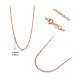 SHEGRACE 925 Sterling Silver Chain Necklaces JN737B-2