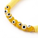 Bracelets extensibles de perles heishi en argile polymère BJEW-JB05905-03-2