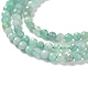 Fili di perle di quarzo smeraldo naturale G-P514-A01-02-4
