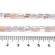 Chapelets de perles en verre électroplaqué EGLA-D030-08I-4