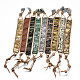 Cowhide Leather Cord Bracelets BJEW-R309-01B-1