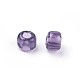 Mgb松野ガラスビーズ  日本製シードビーズ  6/0つの透明なガラスの丸い穴のシードビーズ  紫色のメディア  3.5~4x2.5~3mm  穴：1.4mm  約311個/20g X-SEED-Q033-3.6mm-11-4