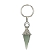 Брелок-маятник с конусом из натуральных и синтетических драгоценных камней KEYC-TA00017-3