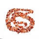 Fili di perline di agata rossa naturale del sud X-G-M205-40-2