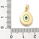 Подвески из латуни с микропаве из циркония KK-M303-02G-06-3