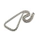 Fashionable 304 Stainless Steel Wheat Chain Necklaces STAS-A028-N003P-1