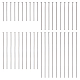 Beebeecraft 1 Box 800Pcs 20/30/40/50mm Satin Pins Stainless Steel Flat Head Eye Quilting Straight Pins for Sewing Dressmaker Jewelry Making DIY Craft Head: 1.2~1.5mm STAS-BBC0003-10-1