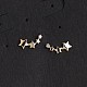 925 серебряные серьги-гвоздики со звездами STER-BB71180-A-2