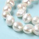 Hebras de perlas de agua dulce cultivadas naturales PEAR-E018-71-4