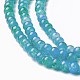 Chapelets de perles en verre peint par pulvérisation GLAA-A038-A-46-3