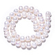 Fili di perle di perle d'acqua dolce coltivate naturali PEAR-S001-8-9mm-3-3