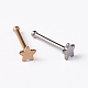 Star 304 Stainless Steel Nose Studs Nose Piercing Jewelry AJEW-L056-02-1