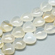 Chapelets de perles en agate blanche naturelle G-R190-25mm-22-1
