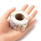 3 Patterns Round Dot Thank You Paper Self-Adhesive Gift Sticker Rolls STIC-YW0001-01-4