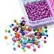 288g 24 couleurs 8/0 perles de rocaille en verre peinture cuisson SEED-FS0001-10-4