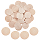 PandaHall 40pcs Unfinished Wood Circles 2 Inch Round Wood Coins Wood Discs Natural Wood Slices Wooden Tokens Reward Coins for Christmas Tree DIY Arts & Crafts Projects Decoration WOOD-PH0009-48-1