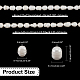 Nbeads 2 brins 2 styles brins de perles de culture d'eau douce naturelles PEAR-NB0002-07-2