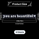 PVC-Aufkleber „You are beautiful“ STIC-WH0013-10A-2