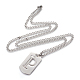 304 geteilte Halskette aus Edelstahl NJEW-L152-03P-1