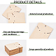 FINGERINSPIRE 24 pcs Wooden Earring Display Cards with Hanging Hole 2 Holes Ear Studs Display Cards Rectangle 2 Inclined Groove Necklace Organizer Cards Jewelry Tags for Retail Stores DIY-WH0320-20F-4