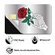 CREATCABIN Rose Card Skin Sticker Skull Debit Credit Card Skins Covering Personalizing Bank Card Protecting Removable Wrap Waterproof Slim Scratch Proof No Bubble for Transportation Card 7.3x5.4Inch DIY-WH0432-066-3