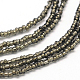 Collane di perle di vetro Lariat NJEW-O059-04K-5