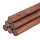 クルミの木の棒  丸ノック棒  タペストリーを編むため  コラム  ココナッツブラウン  15.1x1.8cm DIY-WH0308-336A-1
