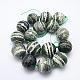 Brins de perles de jaspe en argent naturel G-G213-30mm-28-2
