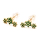 Brass Micro Pave Cubic Zirconia Stud Earrings EJEW-F273-15C-G-1