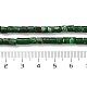 合成レガライト/インペリアルジャスパー/海底堆積物ジャスパービーズ連売り  染め  コラム  濃い緑  4x4mm  穴：0.9mm  約100個/連  15.94インチ（40.5cm） G-F765-E03-01-5