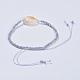 Verstellbare Glasperlen geflochtene Perlen Armbänder BJEW-JB04281-02-4