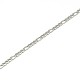 304 Stainless Steel Figaro Chain Necklace Making X-STAS-A028-N022MP-2