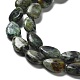 Brins de perles turquoises africaines naturelles (jaspe) G-L585-F01-01-3