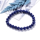Bracelets extensibles avec perles en lapis-lazuli naturel BJEW-G626-8mm-02F-3