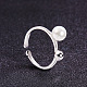 Shegrace simple moda 925 anillos de dedo de plata de ley JR179A-2