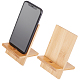 OLYCRAFT 2 Sets Cell Phone Tablet Stand Bamboo Mobile Phone Tablet Holder Universal Desk Phone Dock with Charging Hole Portable Foldable Desktop Phone Cross Bracket for Smartphones Pad AJEW-WH0248-138-1