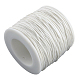 木綿糸ワックスコード  ホワイト  1mm  約10.93ヤード（10m）/ロール YC-R003-1.0mm-10m-101-1