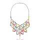 Mode Halsketten Acrylbeschichtung NJEW-JN00333-02-1